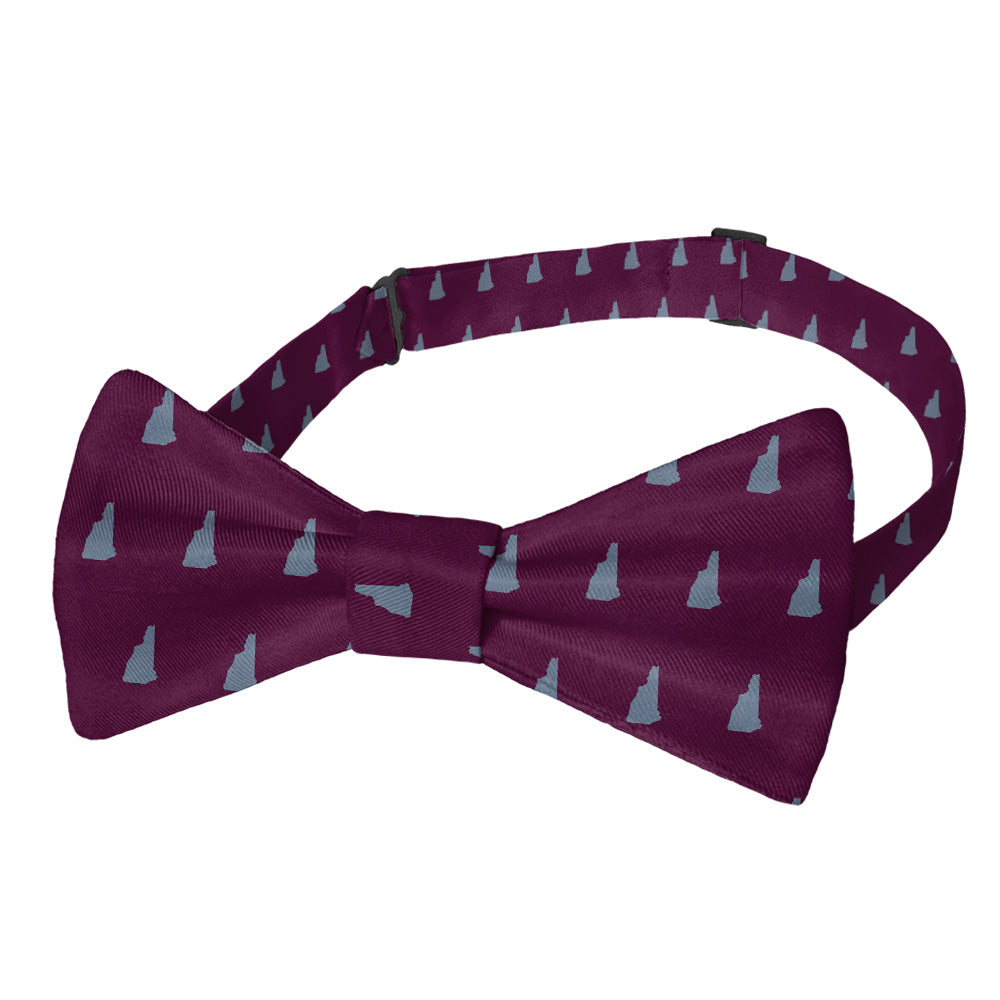 New Hampshire State Outline Bow Tie - Pre-Tied Bow Tie - Knotty Tie Co.