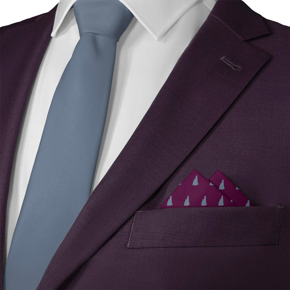 New Hampshire State Outline Pocket Square - Matching Necktie- Knotty Tie Co.