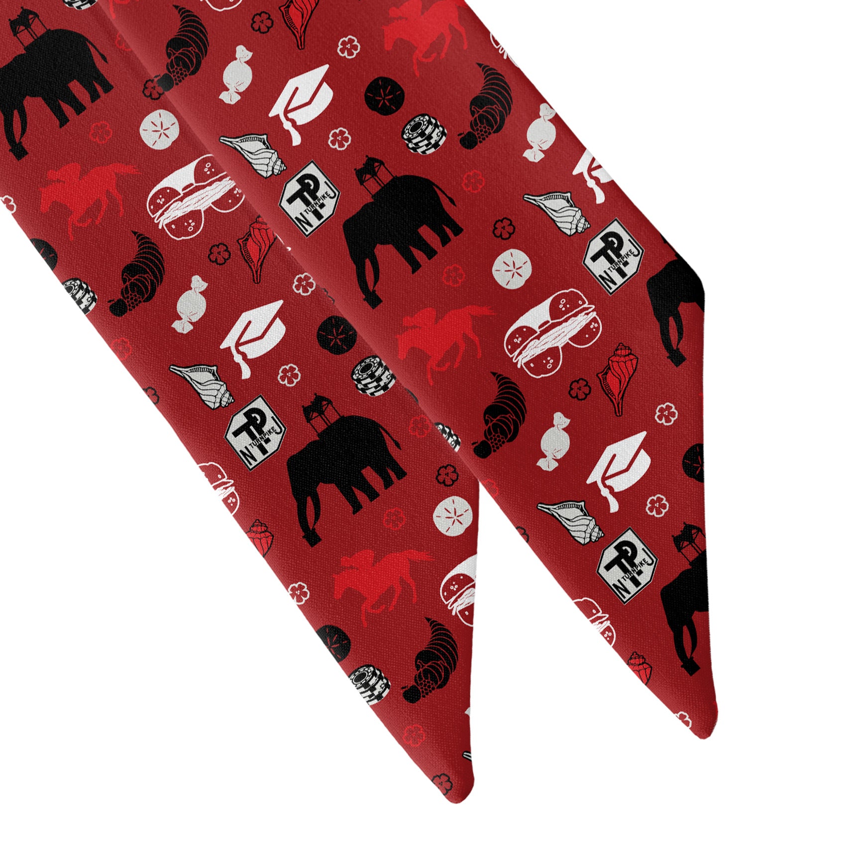 New Jersey State Heritage Hair Scarf - Scarf Tapered Ends - Knotty Tie Co.