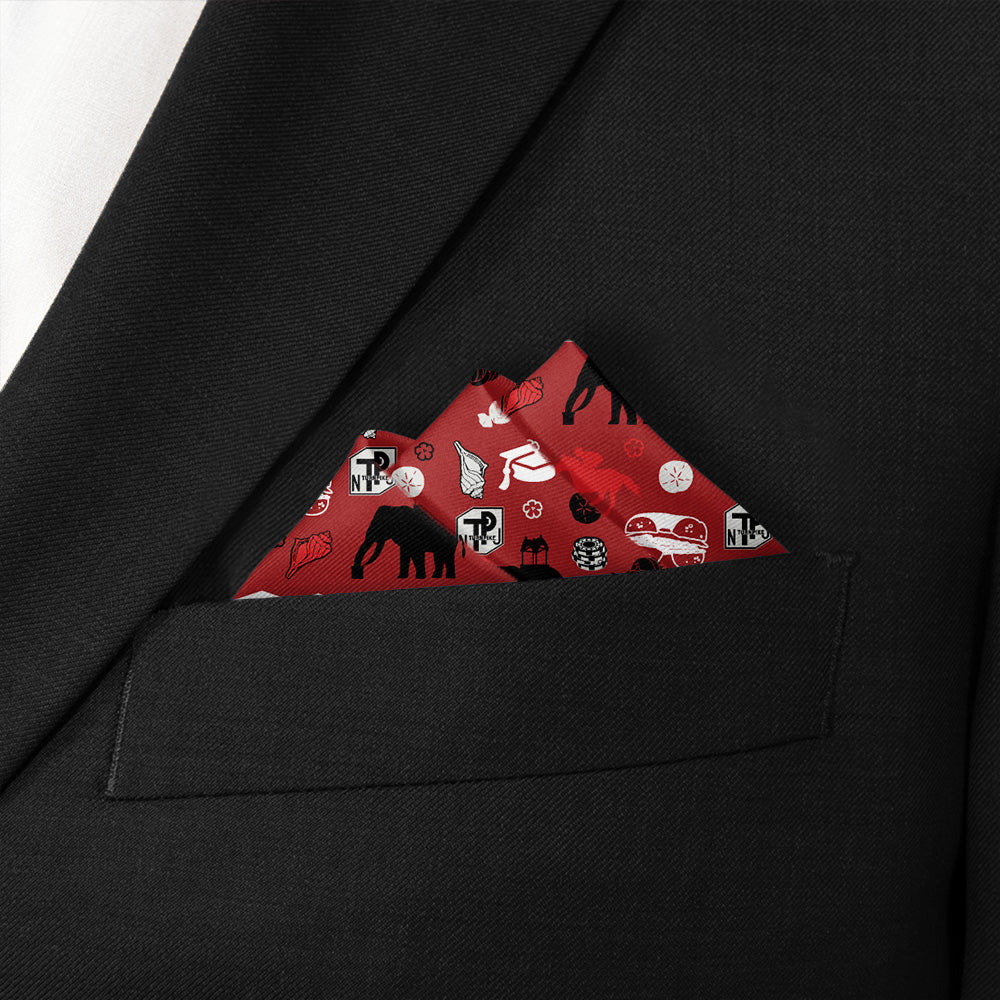New Jersey State Heritage Pocket Square - Stairs Fold - Knotty Tie Co.