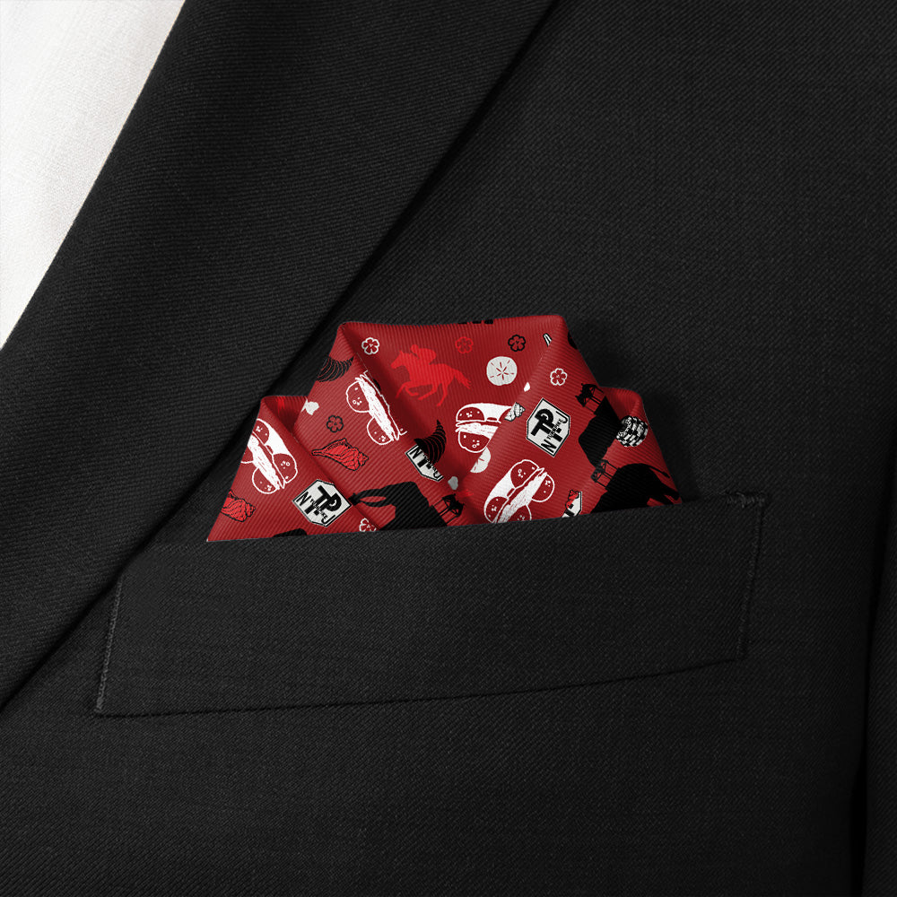 New Jersey State Heritage Pocket Square - Scalloped Fold - Knotty Tie Co.