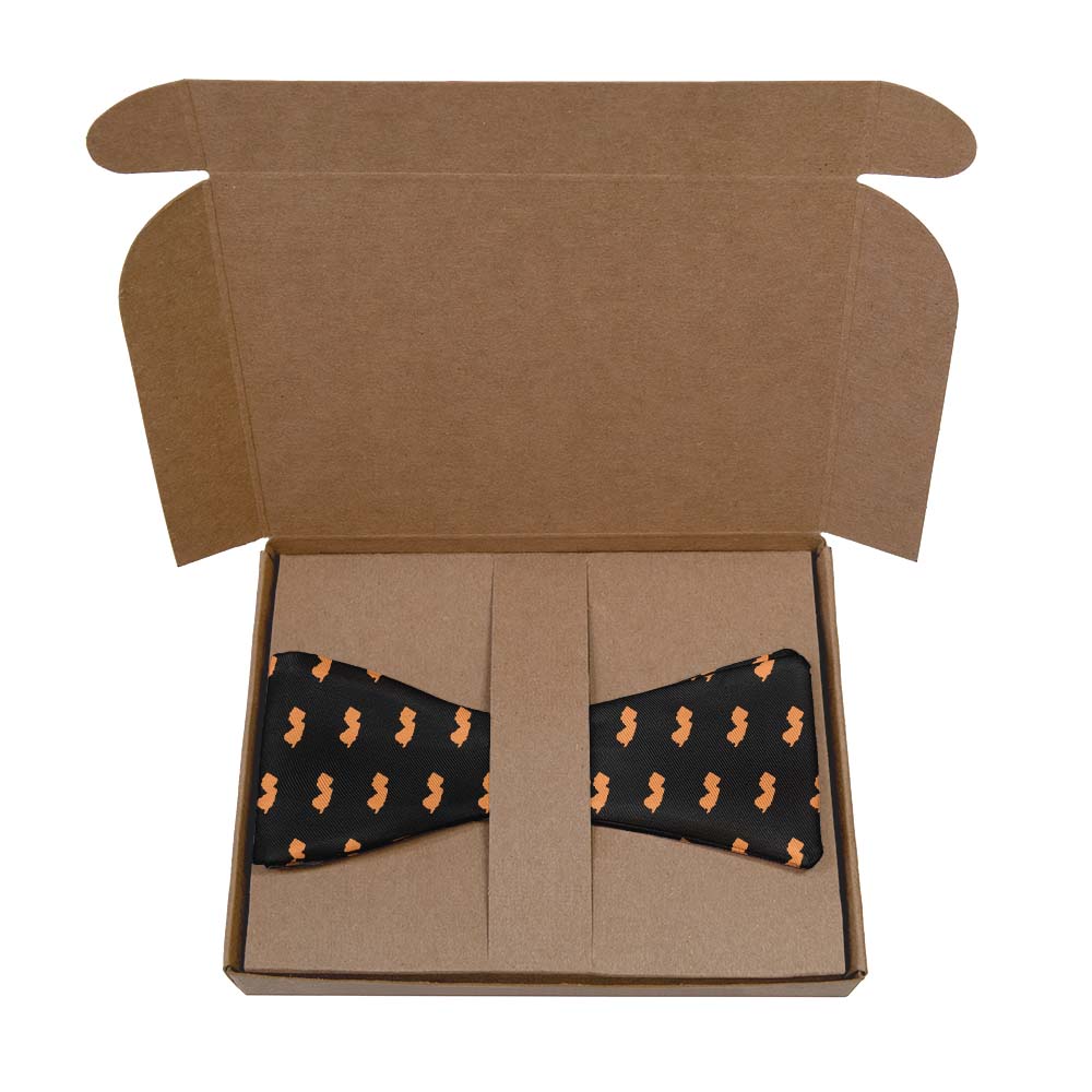 New Jersey State Outline Bow Tie- Kraft Gift Box Packaging - Knotty Tie Co.