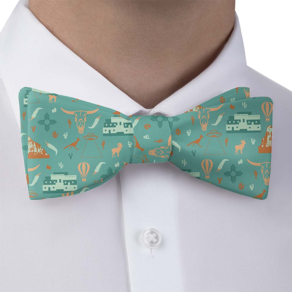 New Mexico State Heritage Bow Tie - Bow Tie with Dress Shirt - Knotty Tie Co.