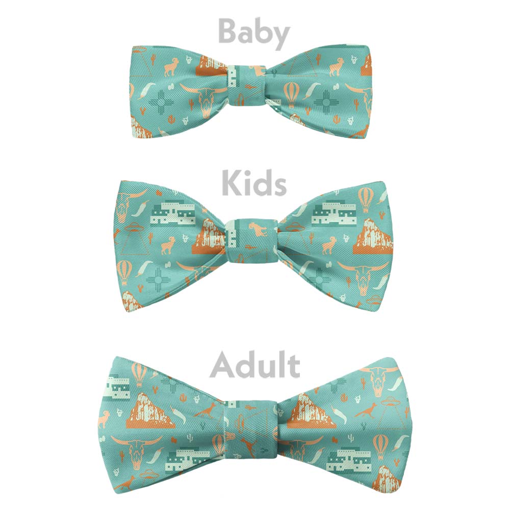 New Mexico State Heritage Bow Tie - Bow Sizes - Knotty Tie Co.