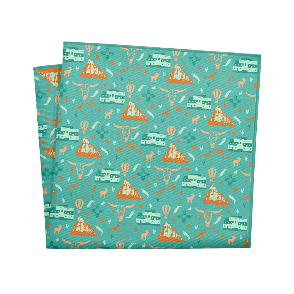 New Mexico State Heritage Pocket Square - 12" Square - Knotty Tie Co.
