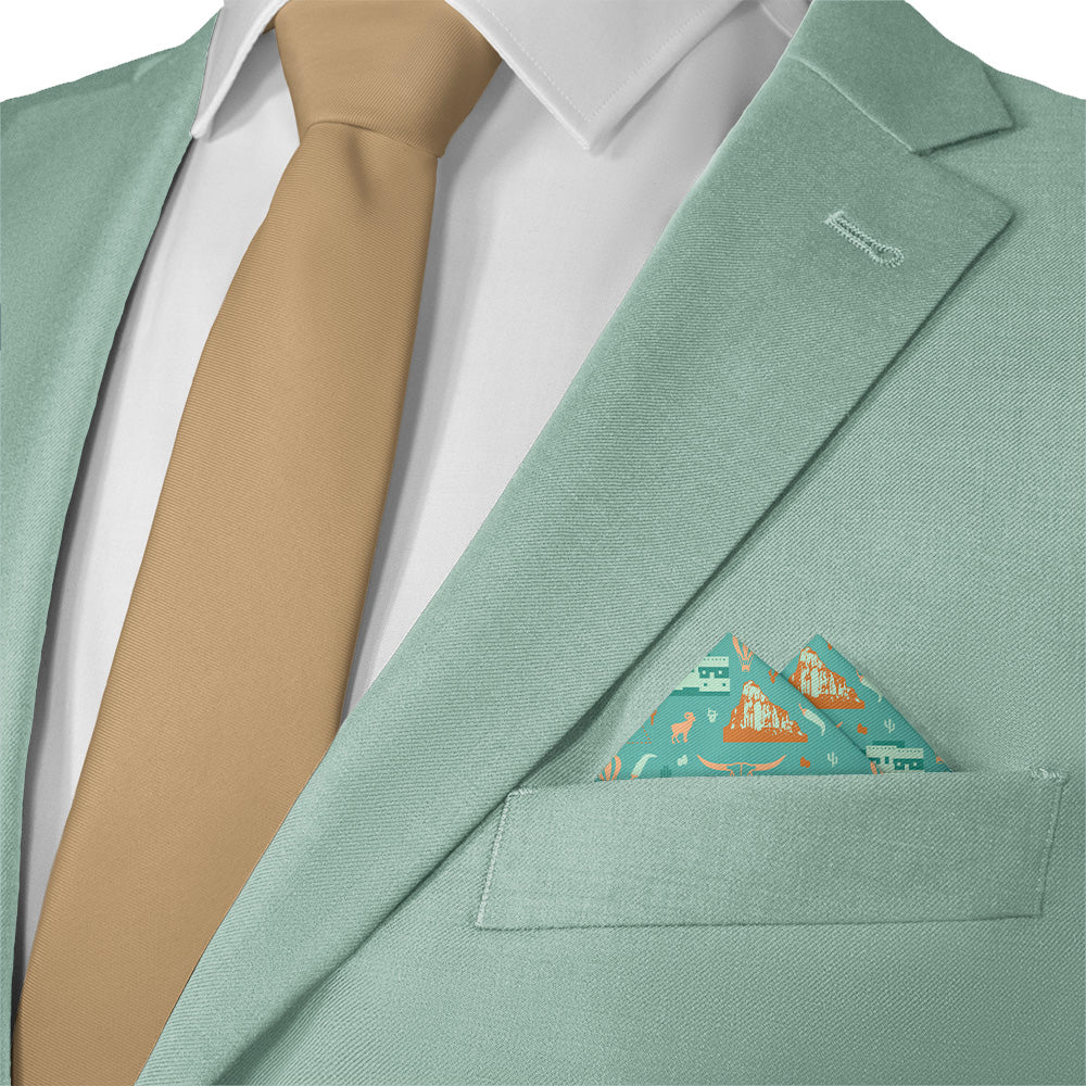 New Mexico State Heritage Pocket Square - Matching Necktie- Knotty Tie Co.