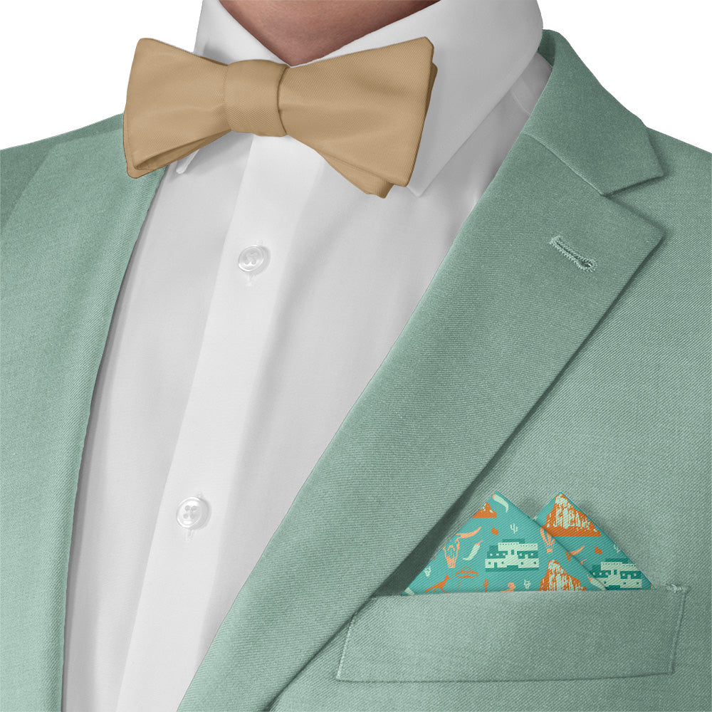 New Mexico State Heritage Pocket Square - Matching Bow Tie - Knotty Tie Co.