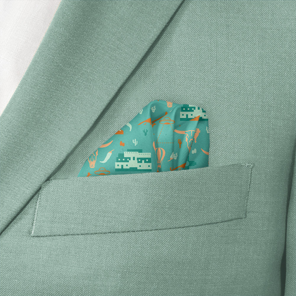 New Mexico State Heritage Pocket Square - Wave Fold - Knotty Tie Co.