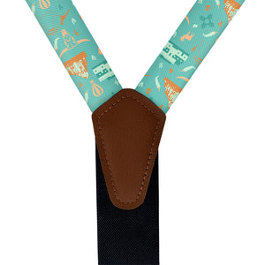 New Mexico State Heritage Suspenders - Vegan Leather Y-Back - Knotty Tie Co.