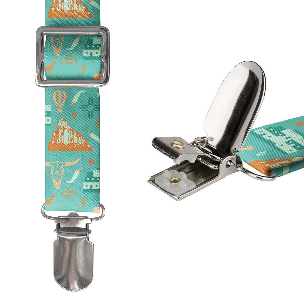 New Mexico State Heritage Suspenders - Hardware and Strap - Knotty Tie Co.