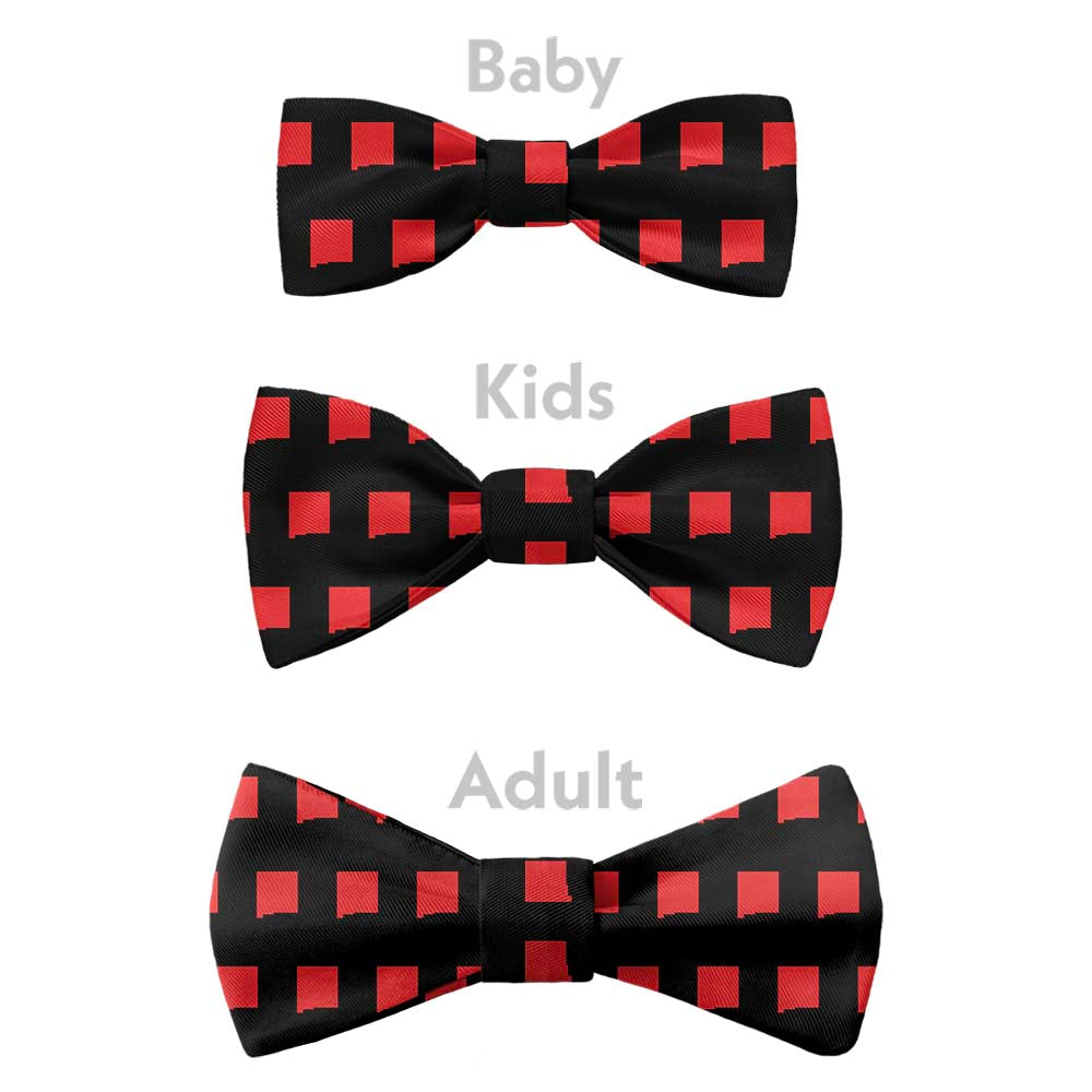 New Mexico State Outline Bow Tie - Bow Sizes - Knotty Tie Co.