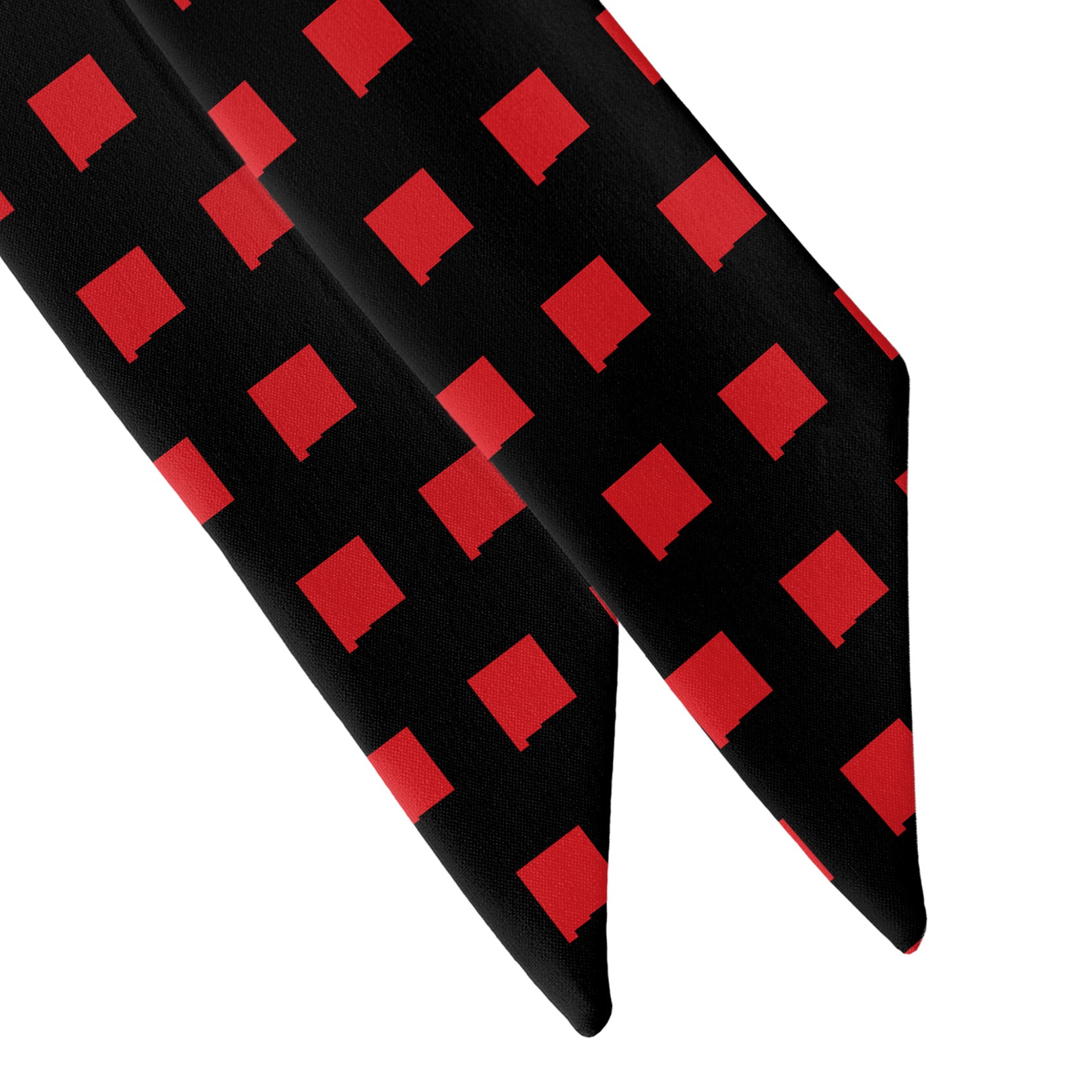New Mexico State Outline Hair Scarf - Scarf Tapered Ends - Knotty Tie Co.
