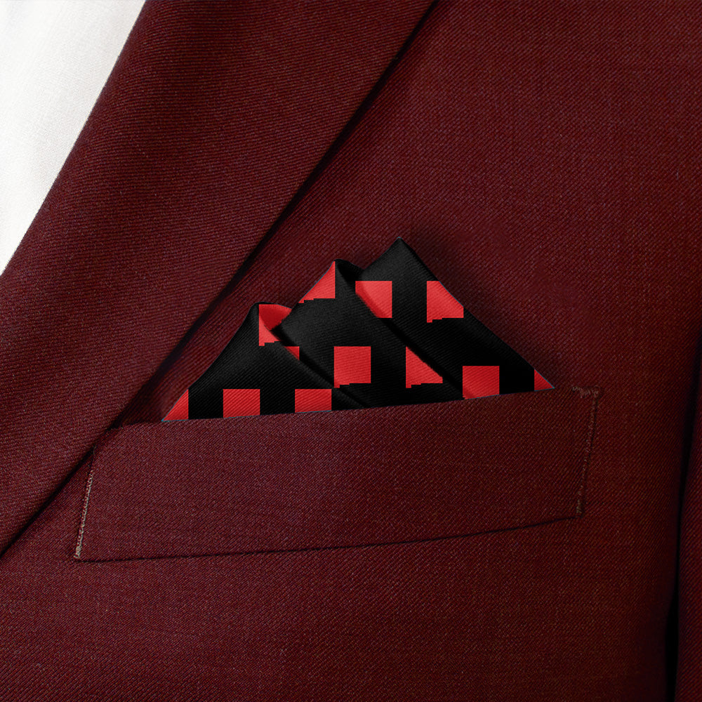 New Mexico State Outline Pocket Square - Stairs Fold - Knotty Tie Co.