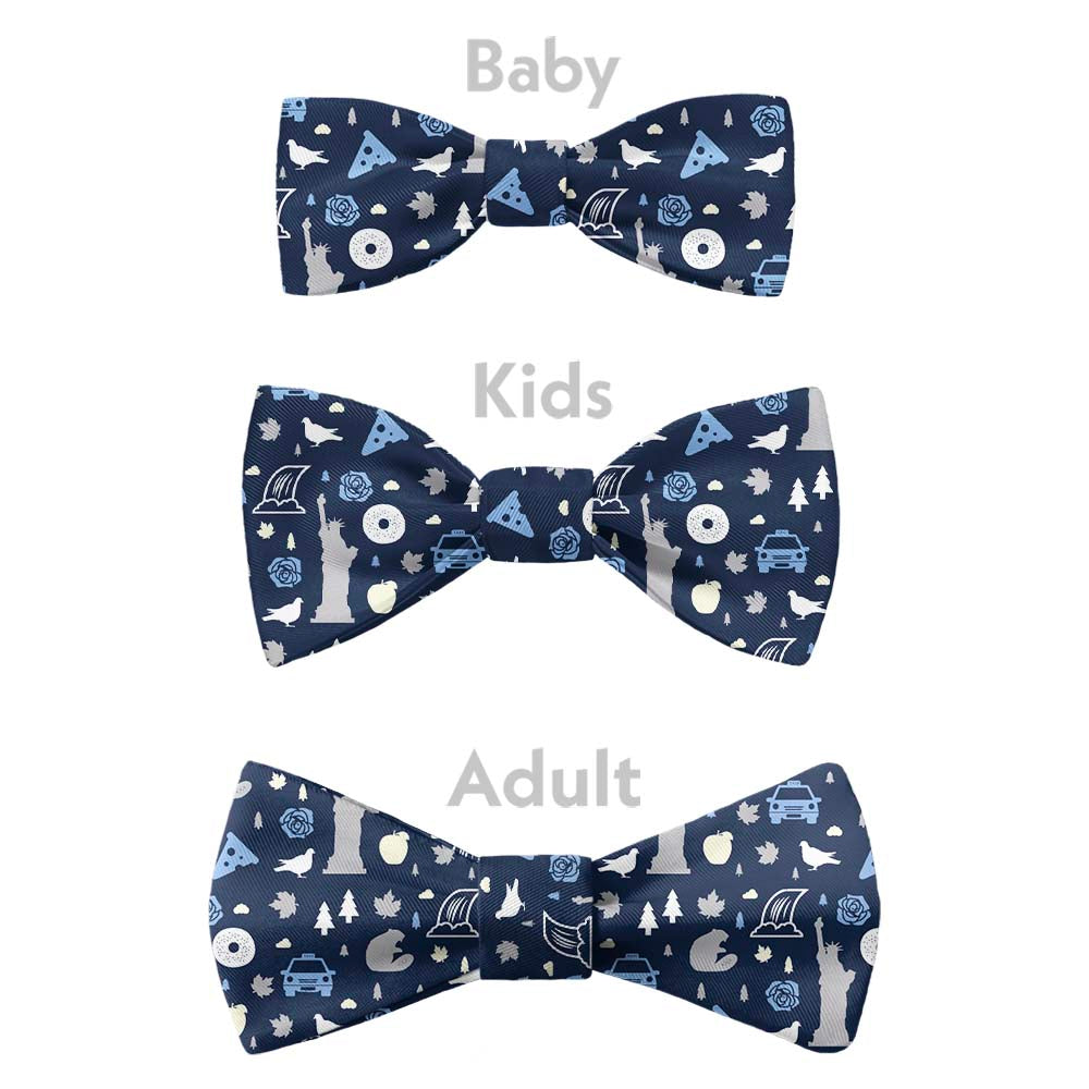 New York State Heritage Bow Tie - Bow Sizes - Knotty Tie Co.