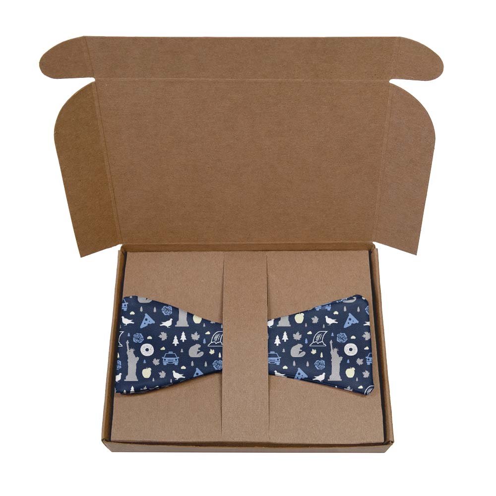 New York State Heritage Bow Tie- Kraft Gift Box Packaging - Knotty Tie Co.