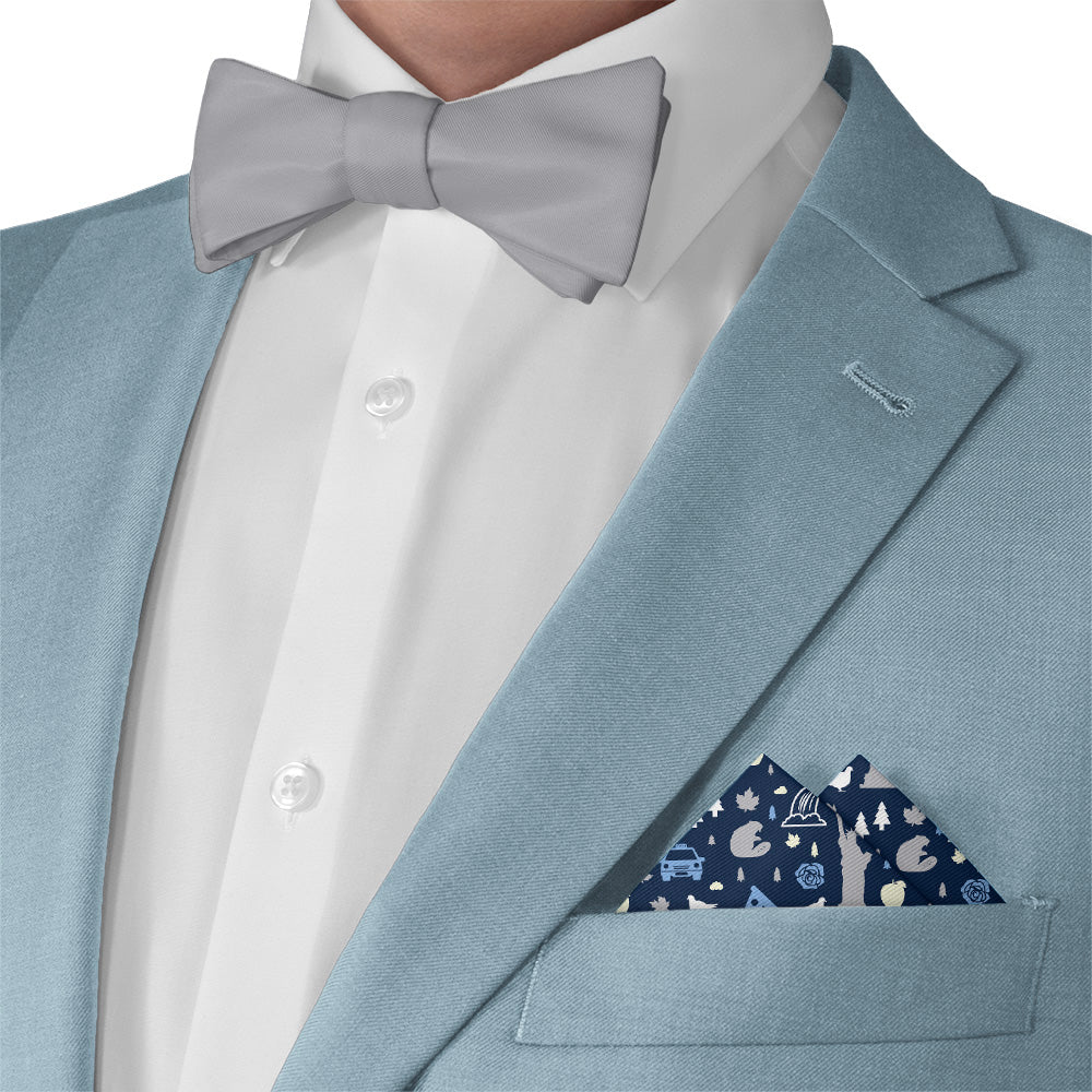 New York State Heritage Pocket Square - Matching Bow Tie - Knotty Tie Co.