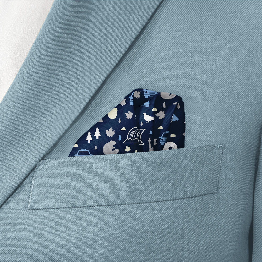 New York State Heritage Pocket Square - Wave Fold - Knotty Tie Co.