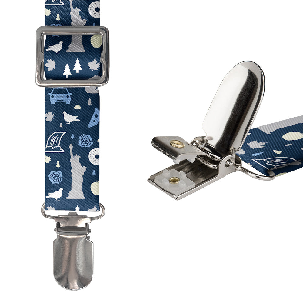 New York State Heritage Suspenders - Hardware and Strap - Knotty Tie Co.