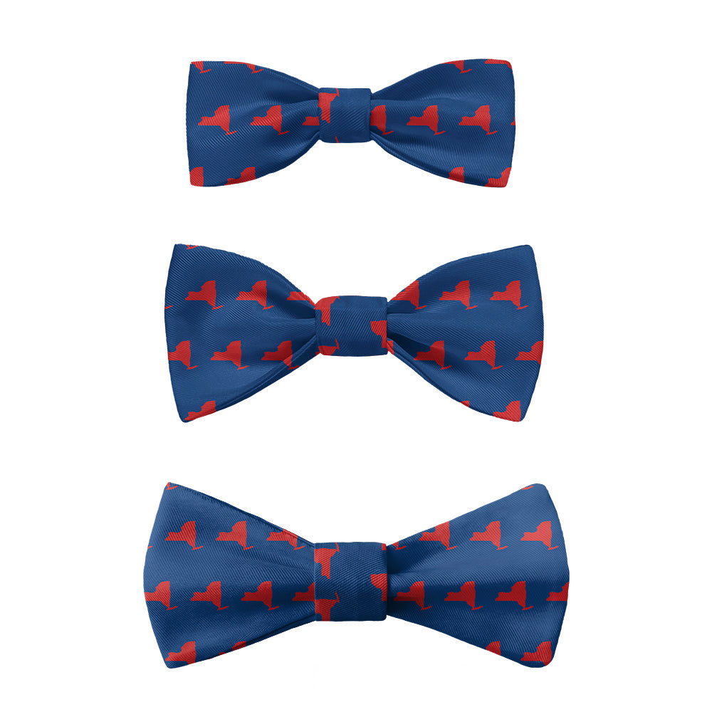 New York State Outline Bow Tie -  -  - Knotty Tie Co.