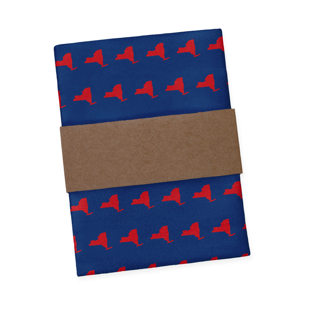 New York State Outline Pocket Square - Packaging - Knotty Tie Co.