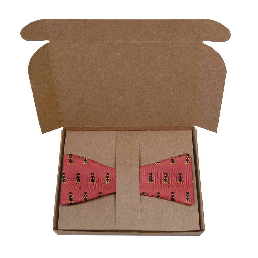 New Zealand Huntaway Bow Tie- Kraft Gift Box Packaging - Knotty Tie Co.