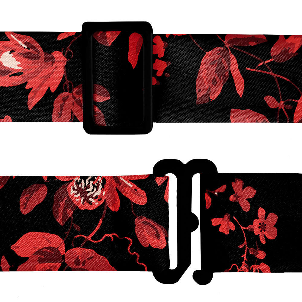 Noir Floral Bow Tie - Bow Tie Hardware - Knotty Tie Co.