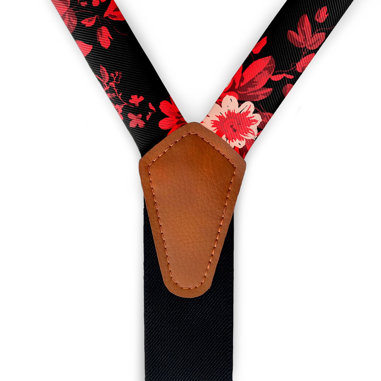Noir Floral Suspenders -  -  - Knotty Tie Co.