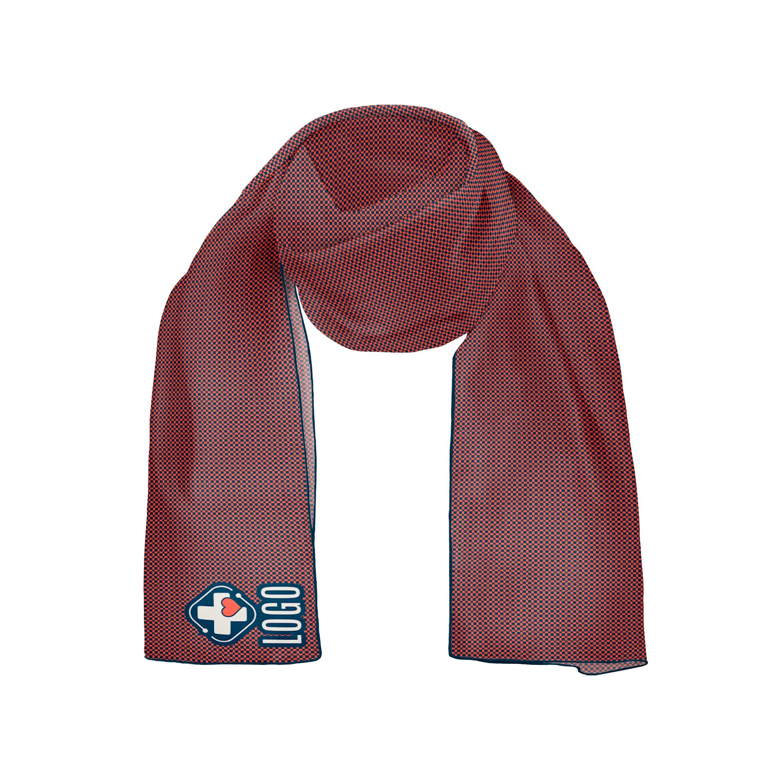 Norman 1 54 x 12 Rectangle Chiffon Logo Scarf - Knotty Tie Co.