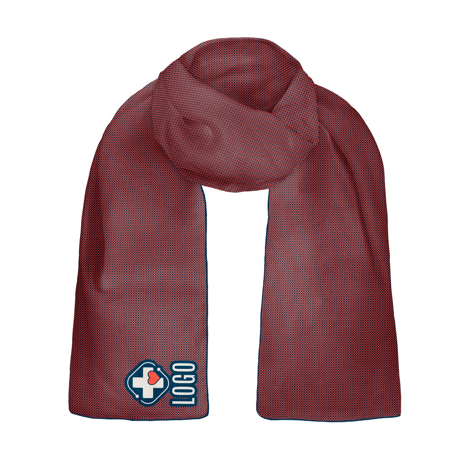 Norman 1 60 x 18 Rectangle Chiffon Logo Scarf - Knotty Tie Co.