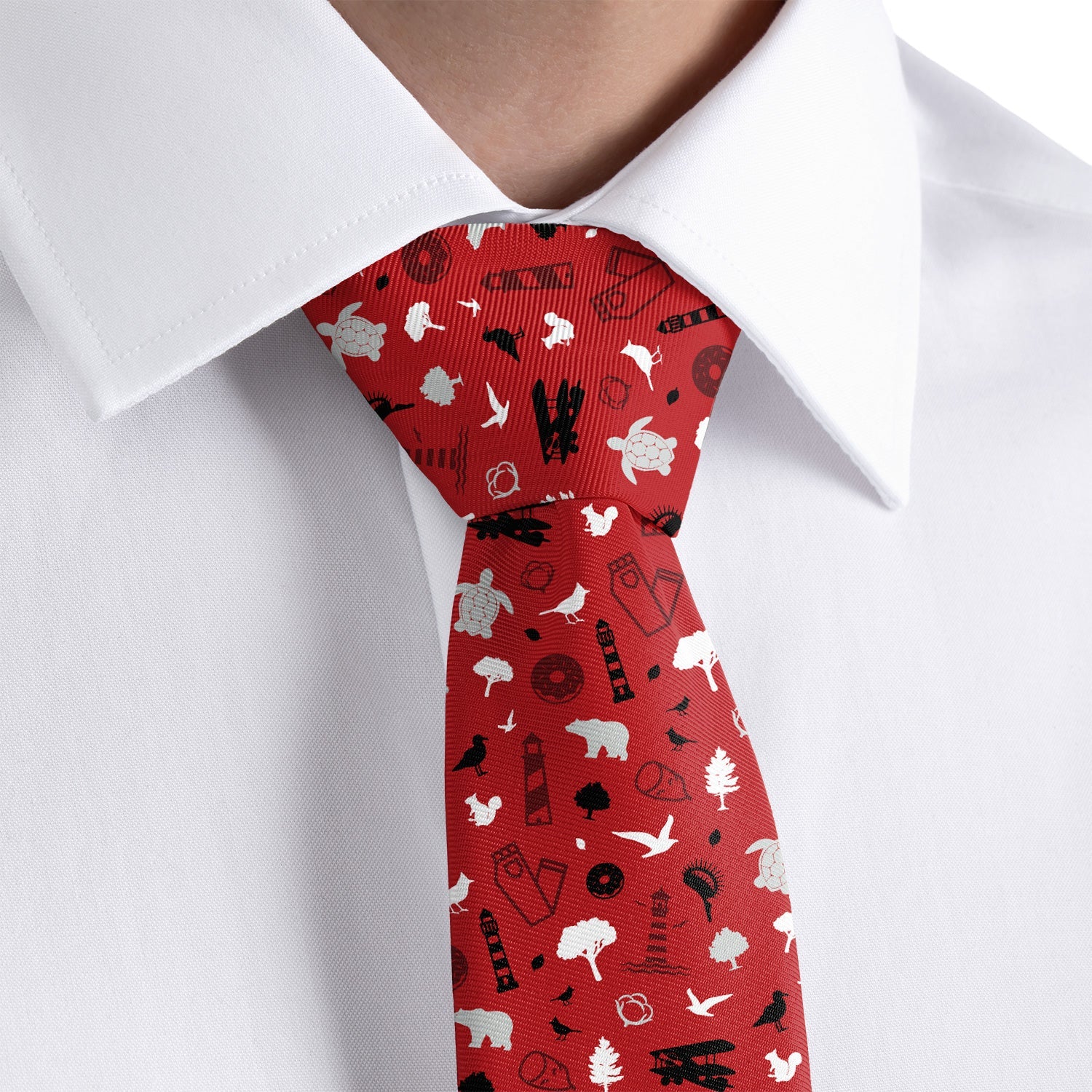 North Carolina State Heritage Necktie - Dress Shirt - Knotty Tie Co.