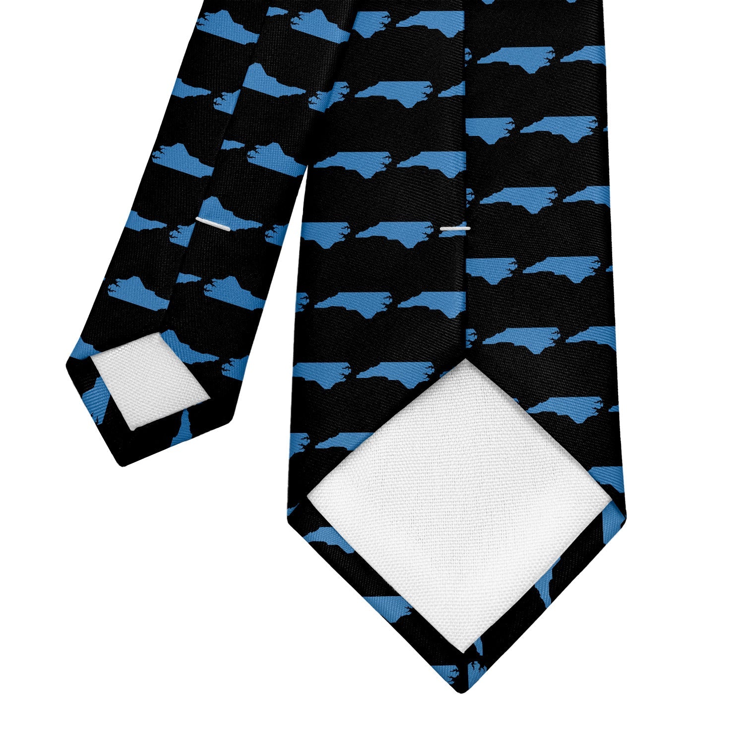 North Carolina State Outline Necktie - Tipping - Knotty Tie Co.