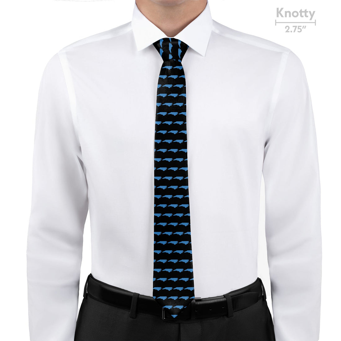 North Carolina State Outline Necktie - Knotty - Knotty Tie Co.
