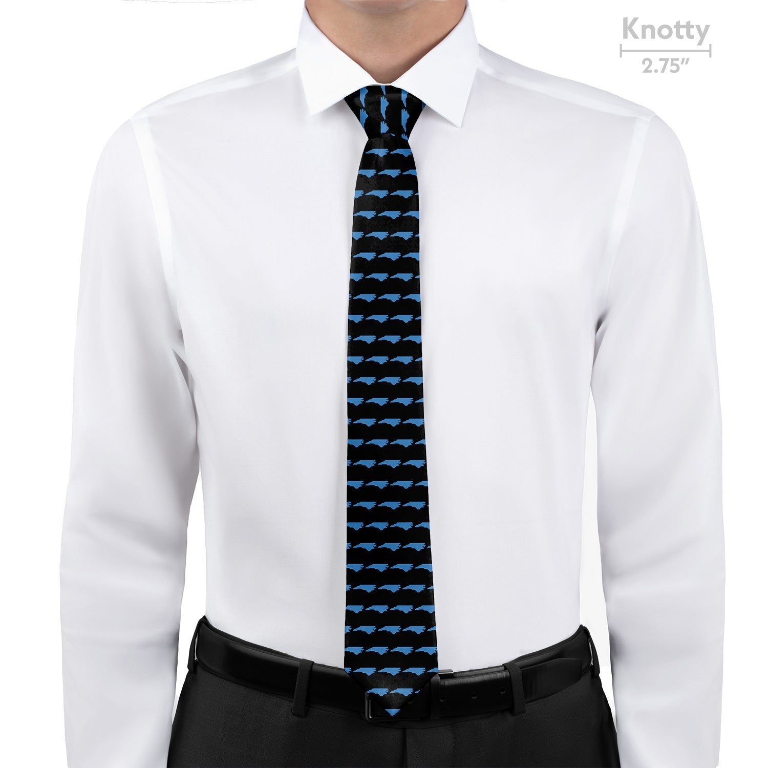 North Carolina State Outline Necktie - Knotty - Knotty Tie Co.