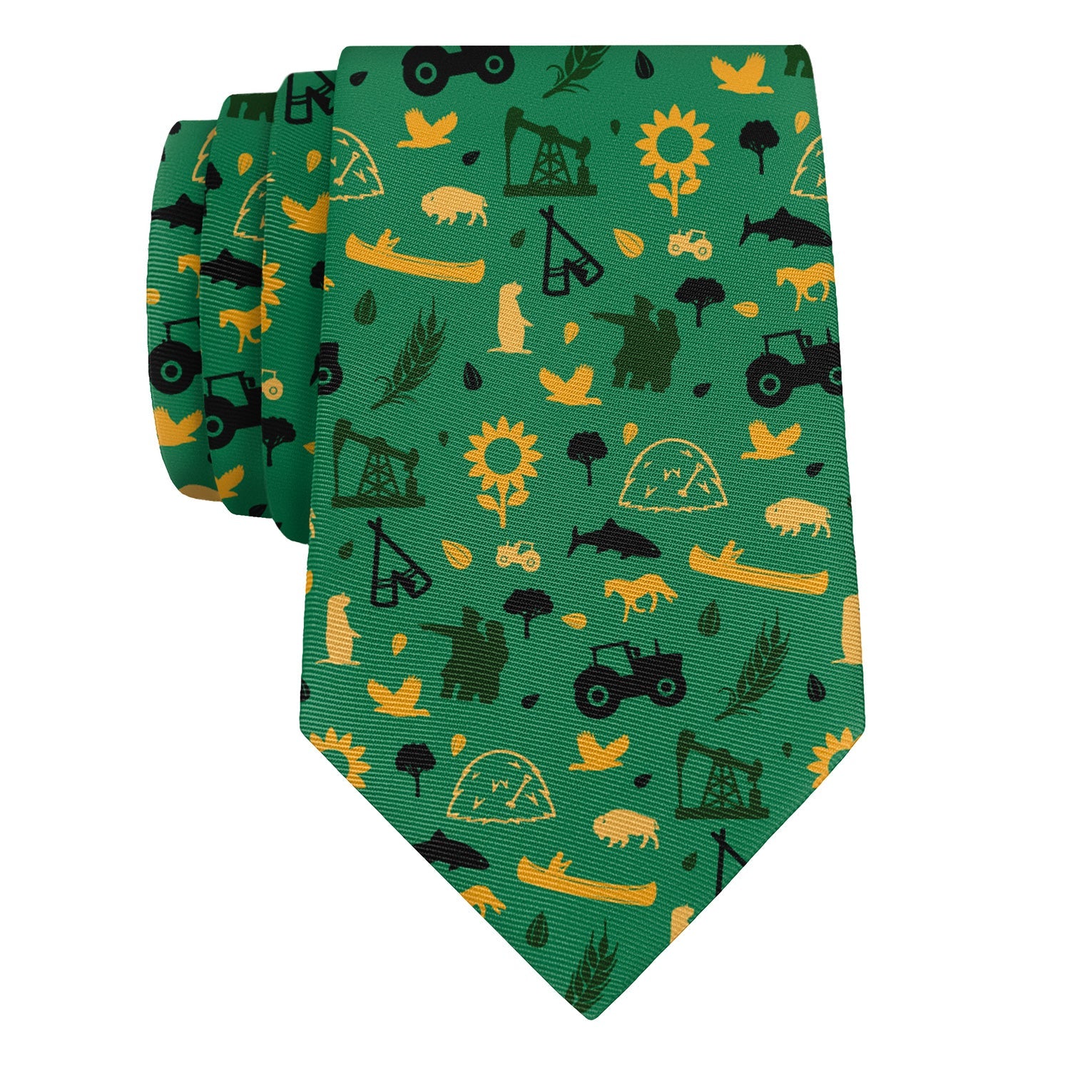 North Dakota State Heritage Necktie - Rolled - Knotty Tie Co.