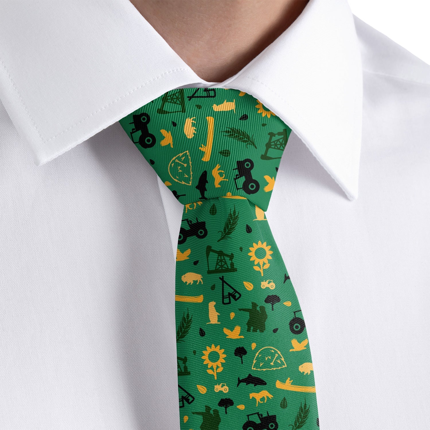 North Dakota State Heritage Necktie - Dress Shirt - Knotty Tie Co.