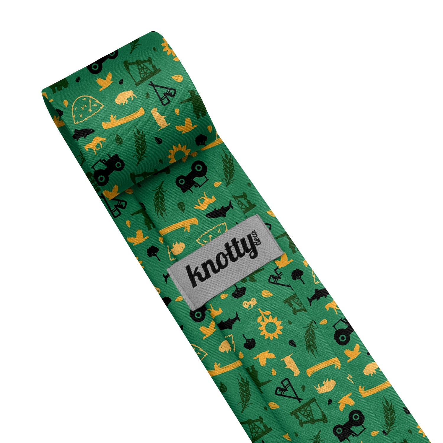 North Dakota State Heritage Necktie - Tag - Knotty Tie Co.