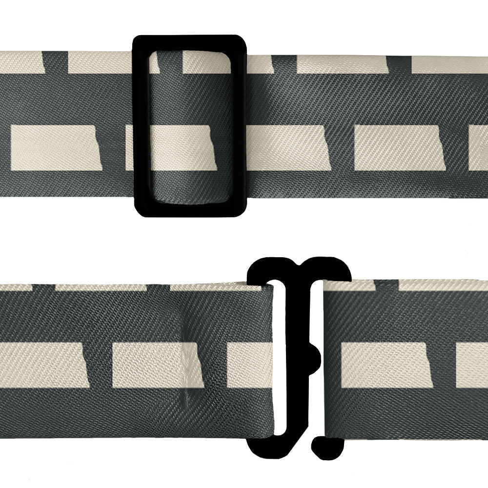 North Dakota State Outline Bow Tie - Bow Tie Hardware - Knotty Tie Co.