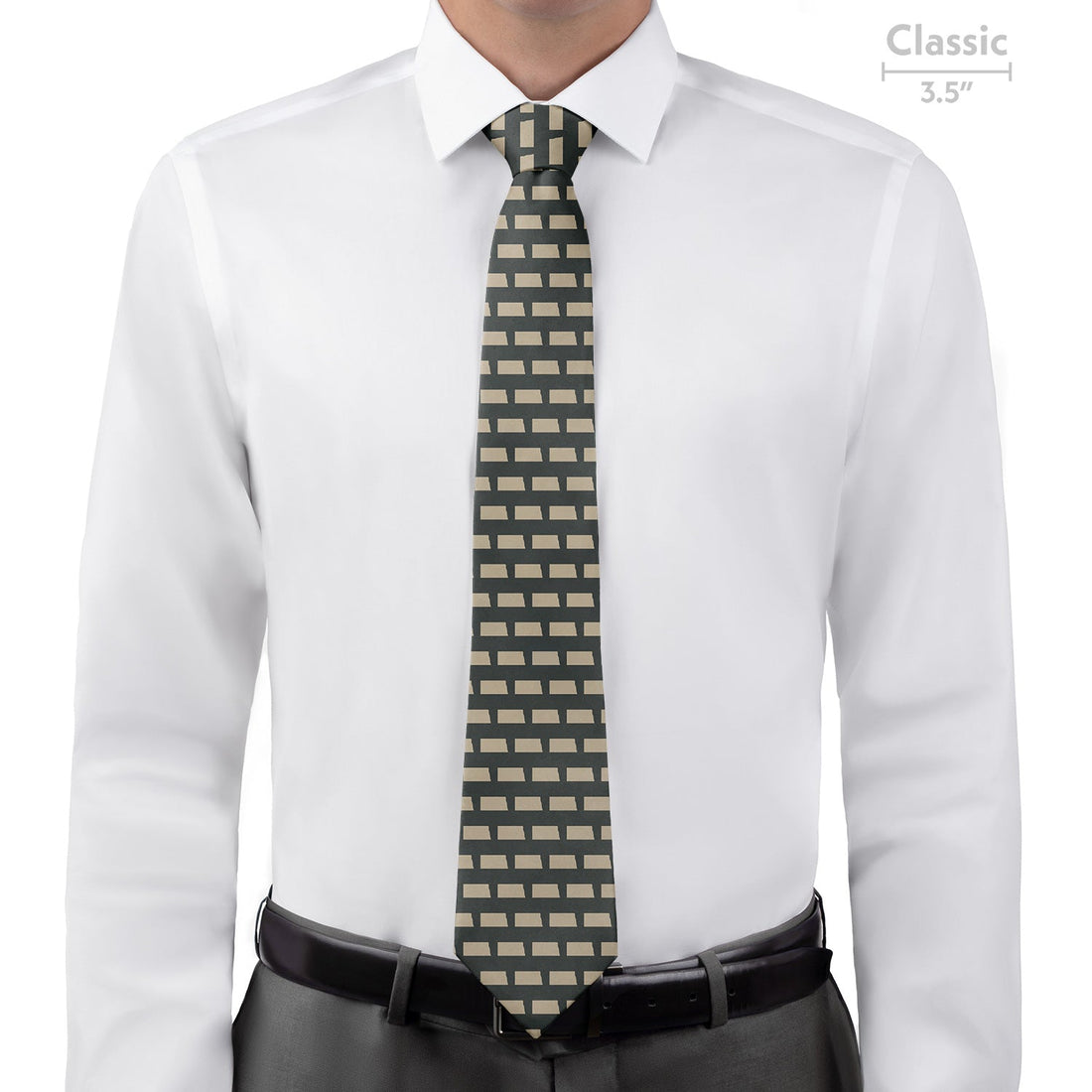 North Dakota State Outline Necktie - Classic - Knotty Tie Co.