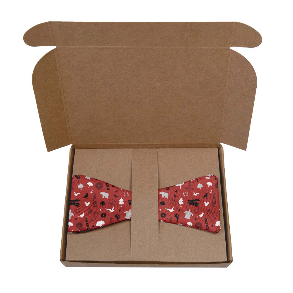 North Carolina State Heritage Bow Tie- Kraft Gift Box Packaging - Knotty Tie Co.