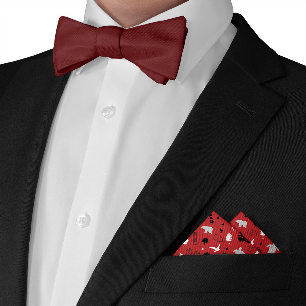 North Carolina State Heritage Pocket Square - Matching Bow Tie - Knotty Tie Co.