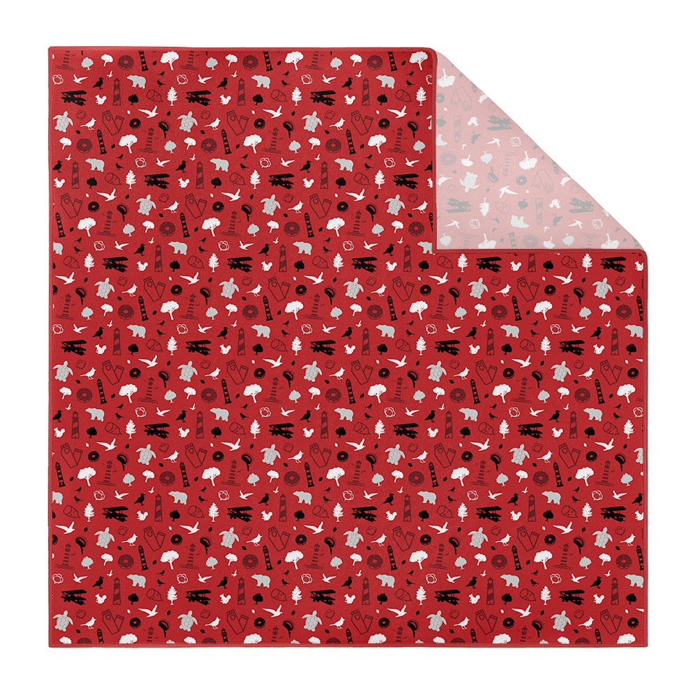 North Carolina State Heritage Pocket Square - Printed - Knotty Tie Co.