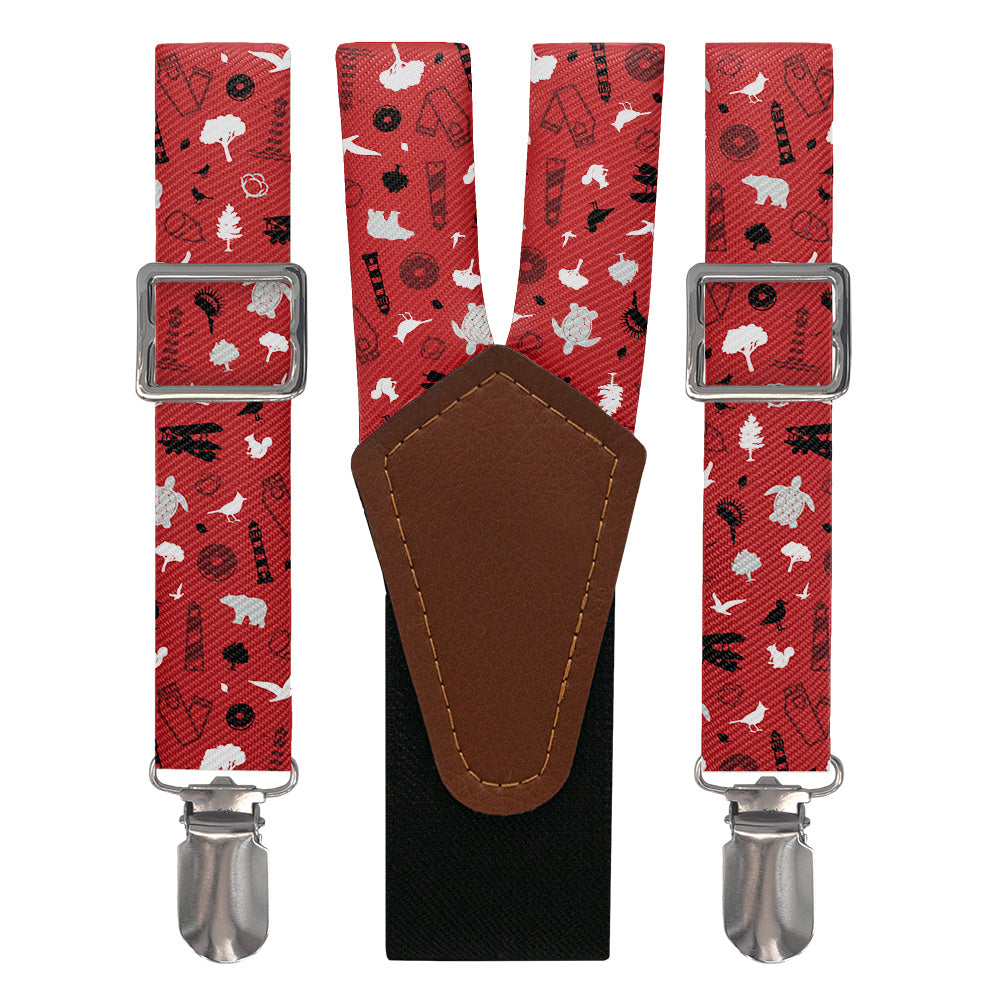 North Carolina State Heritage Suspenders - Main View - Knotty Tie Co.