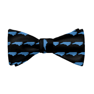 North Carolina State Outline Bow Tie - Adult Standard Self-Tie 14-18" -  - Knotty Tie Co.