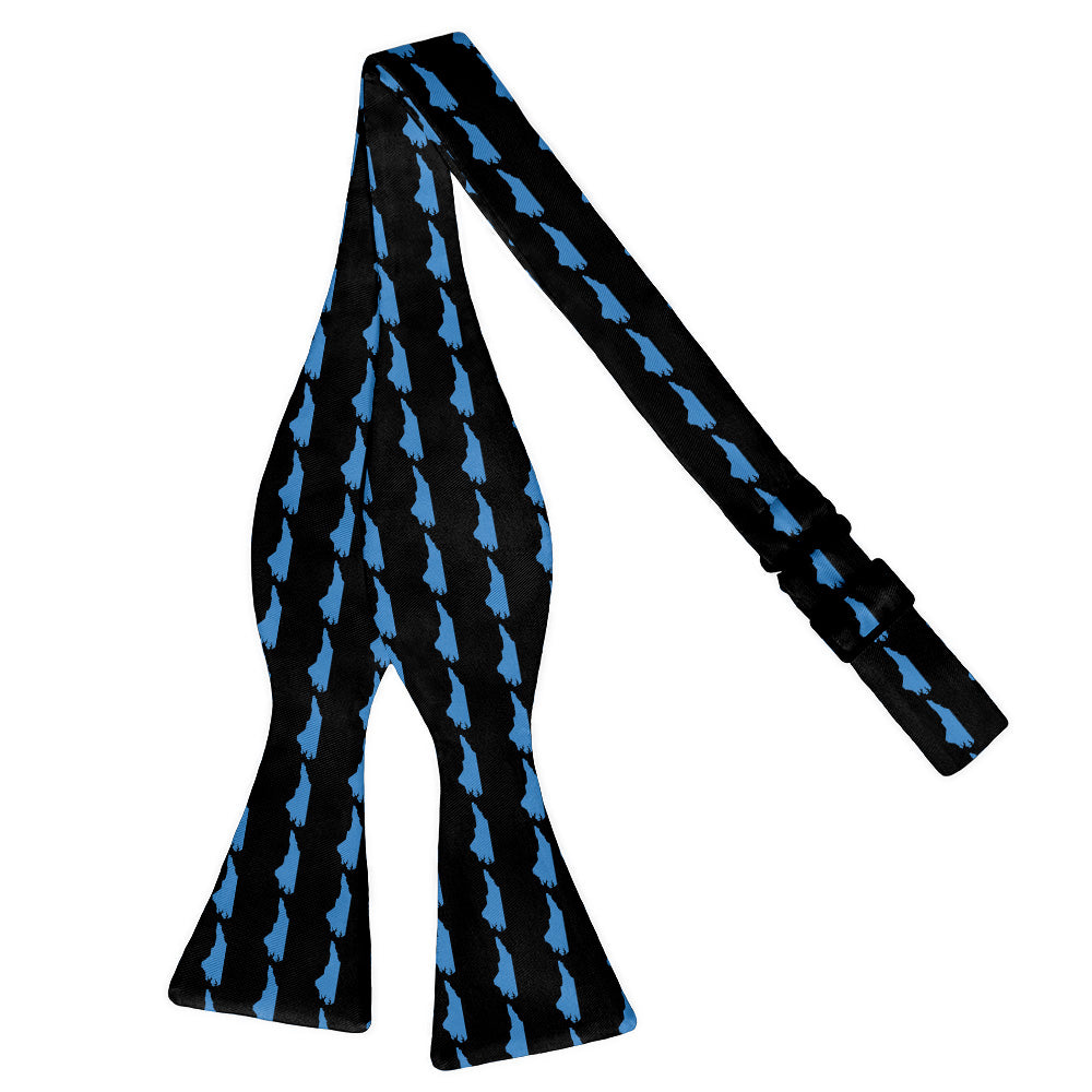 North Carolina State Outline Bow Tie - Self Tie Flat - Knotty Tie Co.