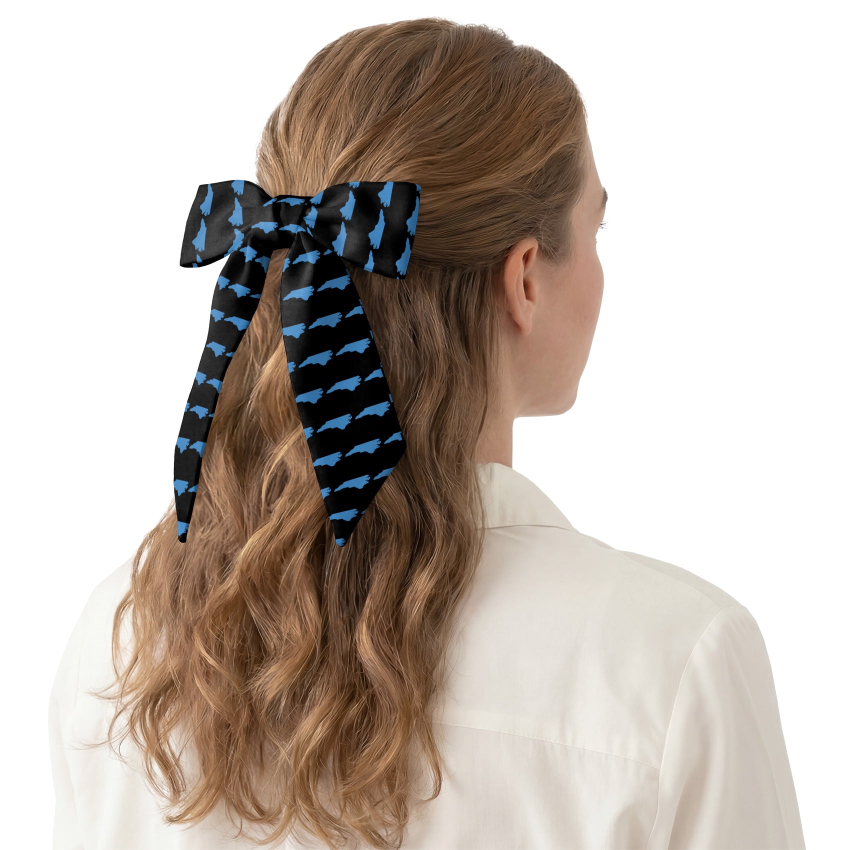 North Carolina State Outline Hair Scarf - Hair Scarf - Knotty Tie Co.