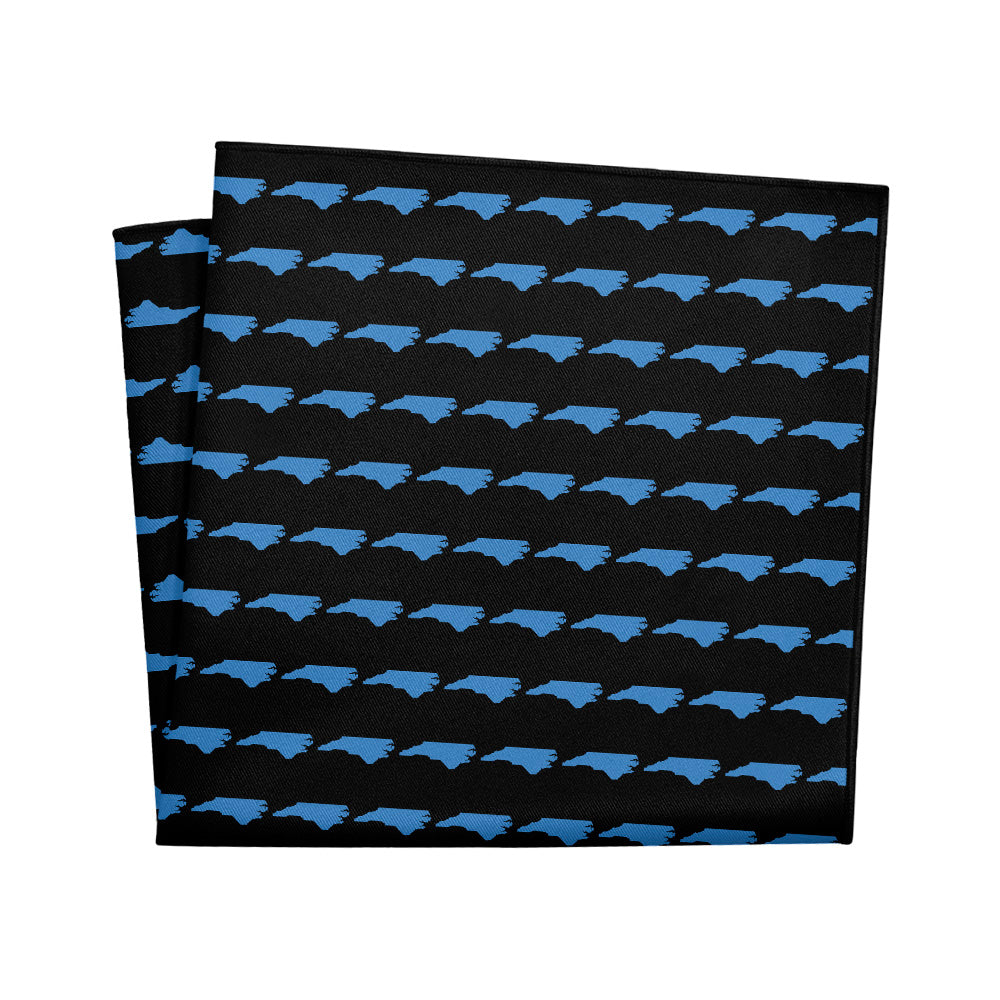 North Carolina State Outline Pocket Square - 12" Square - Knotty Tie Co.