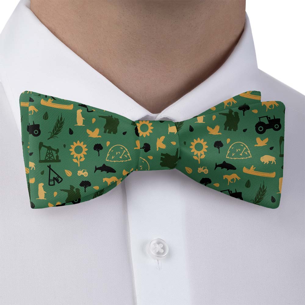 North Dakota State Heritage Bow Tie - Bow Tie with Dress Shirt - Knotty Tie Co.