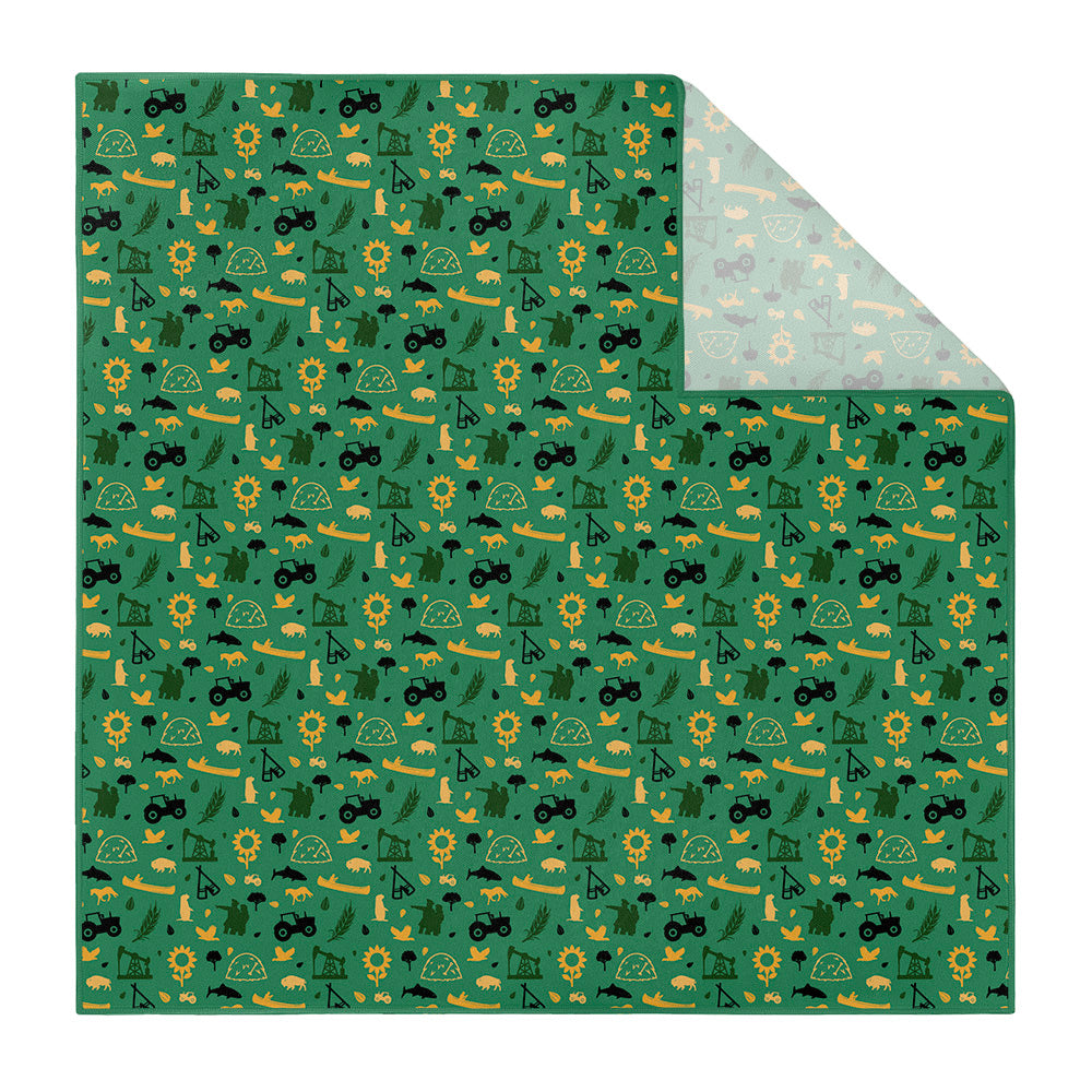 North Dakota State Heritage Pocket Square - Printed - Knotty Tie Co.