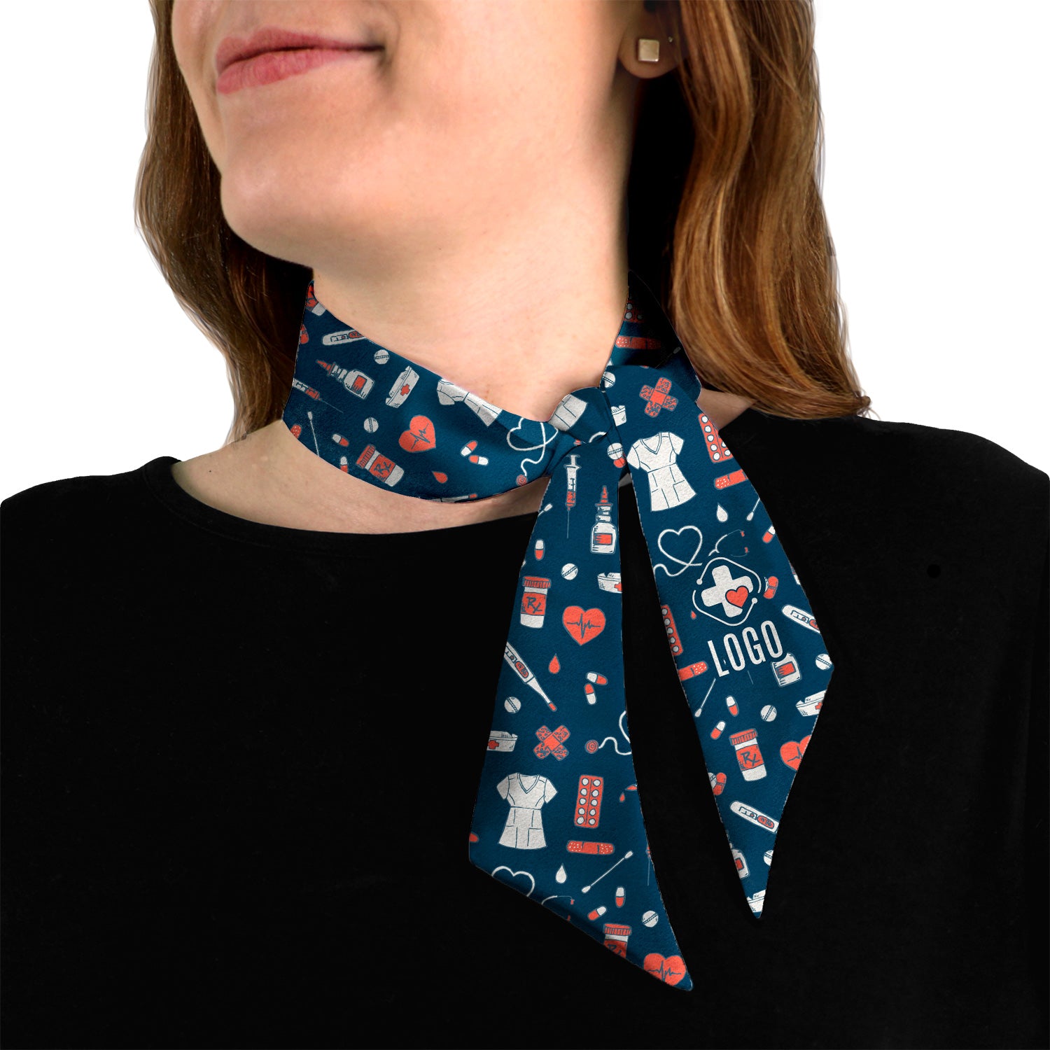 Nursing 1 Hair Neck Logo Scarf - Knotty Tie Co.