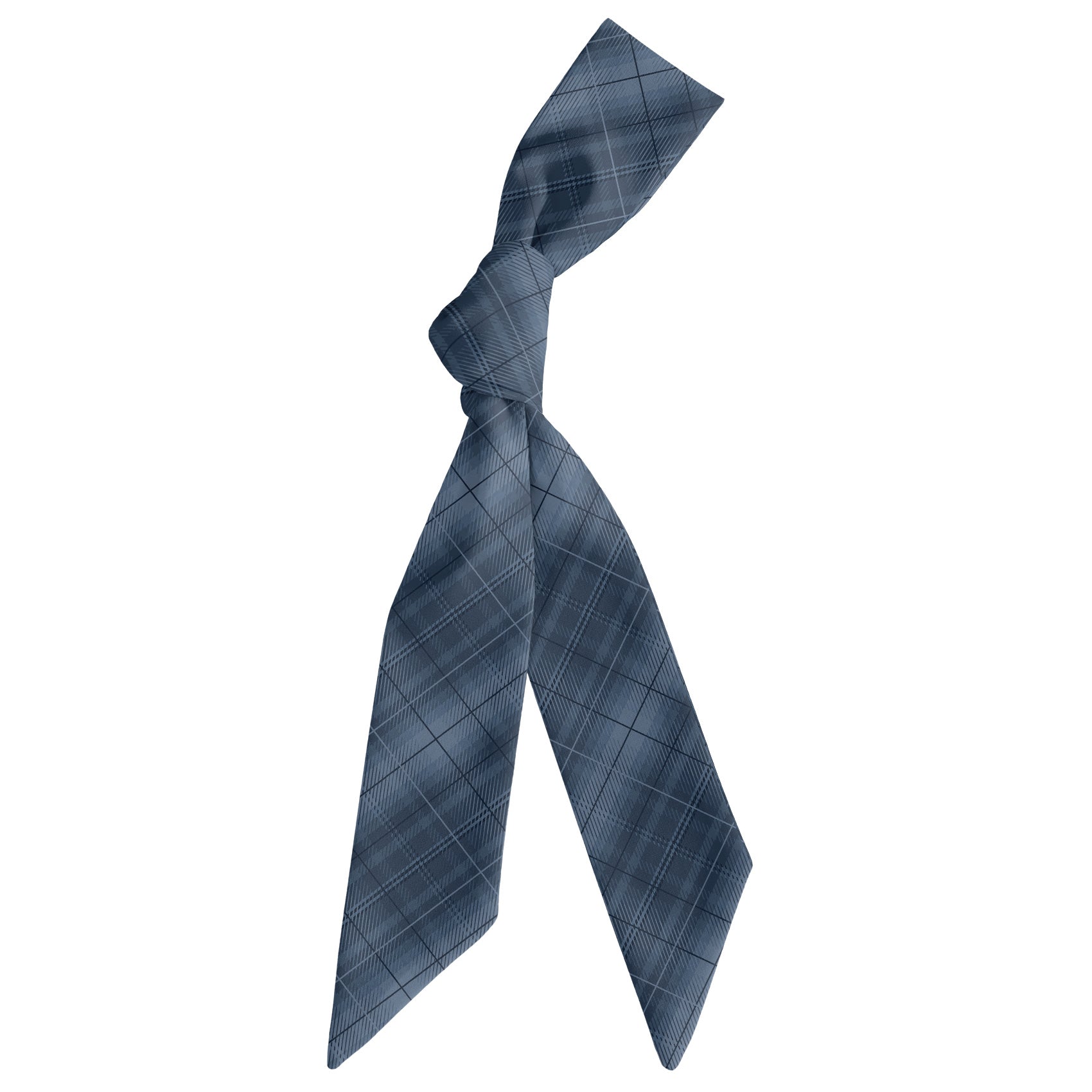 O'Malley Plaid Hair Scarf - Scarf Tied Into Knot - Knotty Tie Co.